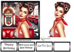 Pin Up Diner Girl 3