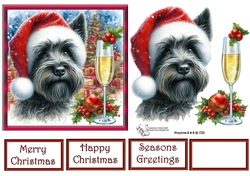 Christmas Champagne Dog 4