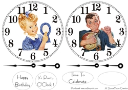 Retro Kids Clocks