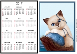 Blue Eyes Calendar