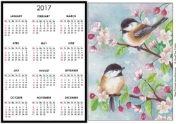 Cherry Blossom Birds Calendar