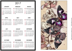  Jewelled Butterflies Calendar