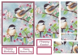 Cherry Blossom Birds Pyramage