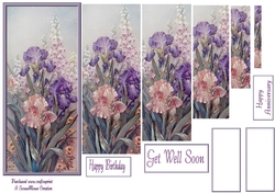 Iris & Foxgloves Pyramid