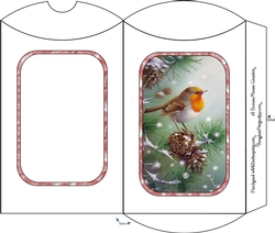 Pinecone Robin Pillow gift box