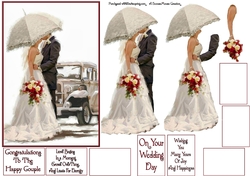 Parasol Kiss Decoupage