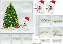 Christmas Pup Sheet