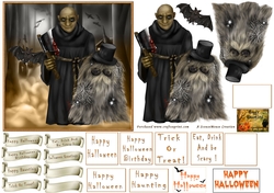 Halloween Gruesome Twosome Sheet