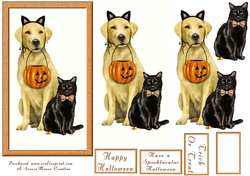 Halloween Kat(s)!! decoupage