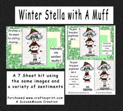 Winter Stella with a Muff Mini Kit