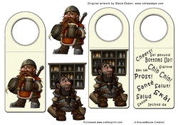 Bottle tags 6 Drunken Dwarves