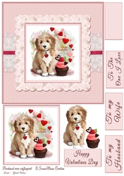  Valentine Cupcake Pup Quick card