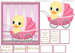 Baby Girl Quick Card
