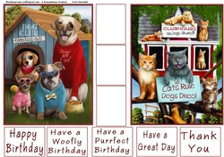 Dogs are Cool and Cats Rule Topper