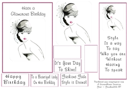 Glamorous Birthday 5 Sheet