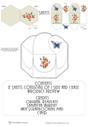 Hexagon Box Bunch & Butterflies Happy Mothers Day mini kit