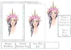 Unicorn Girl Quick Card