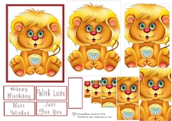 Lion with Daisy Pyramid General