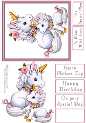Mothers Day Unicorns 1 Mum
