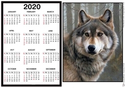 2020 Calendar - Landscape Wolf