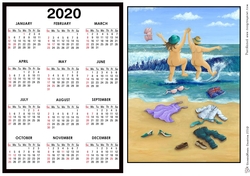 2020 Calendar - Landscape Taking the plunge!