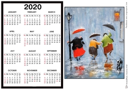 2020 Calendar - Landscape Never too old to dance in the rain
