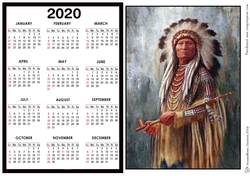 2020 Calendar - Landscape Sitting Bull