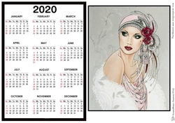 2020 Calendar -  Landscape DECO BEAUTY 2A