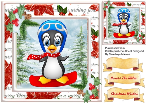 Snow  Boarding  Penguin