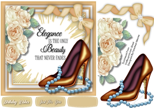 Elegance , Bronze  Shoes and Pearls 