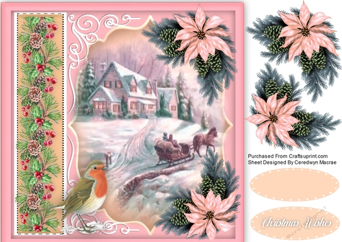 Beautiful Pink  Christmas 