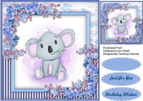 Beautiful Koala with Blossom 