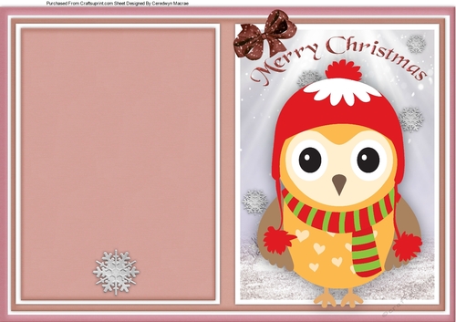 Print and Fold , Cute Owl 