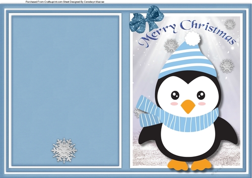 Print and Fold , Cute Penguin 4