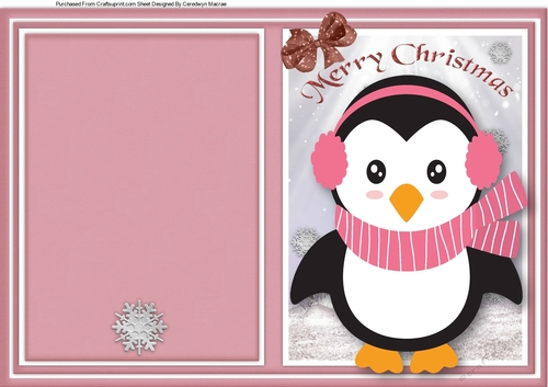 Print and Fold , Cute Penguin 5