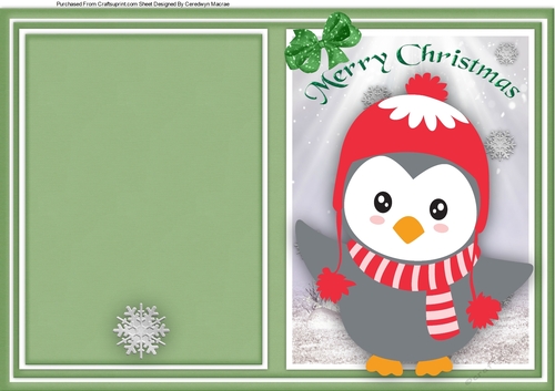Print and Fold , Cute Penguin 6