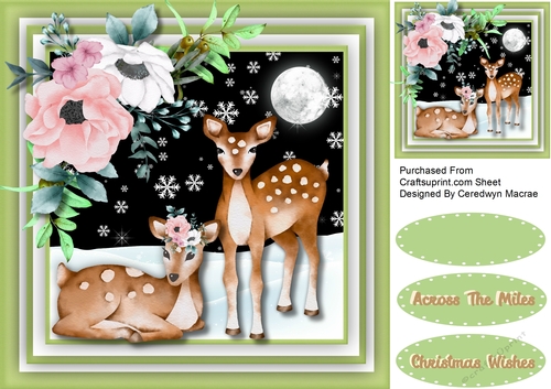 Beautiful Deer in the Snow 