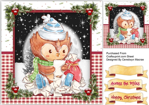 Owls Christmas Mail