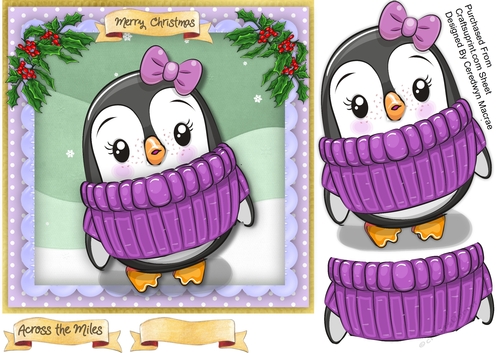 Owl in a Lilac Jumper