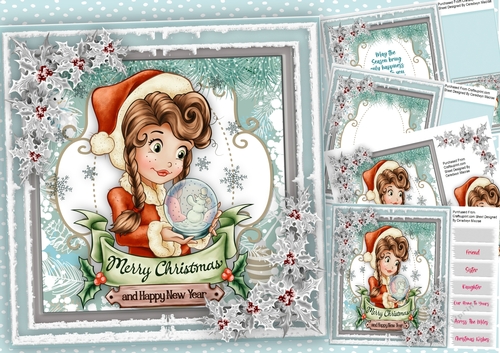 8x8 Mini Kit, Girl with a Snow Globe