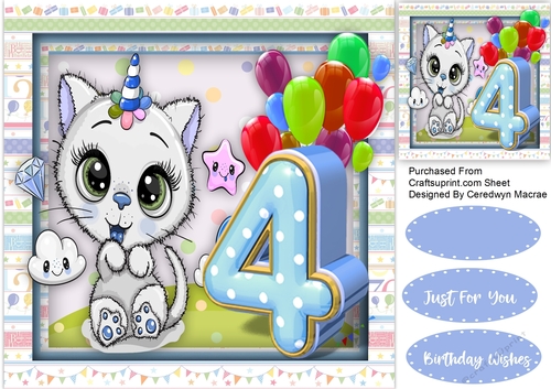 Happy 4th Birthday , Boy