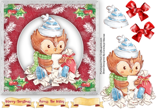Owls Christmas Mail