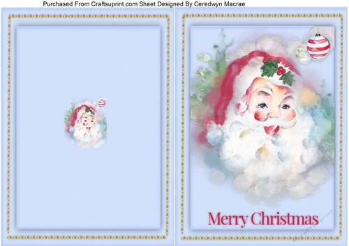 Print and Fold , Santa 