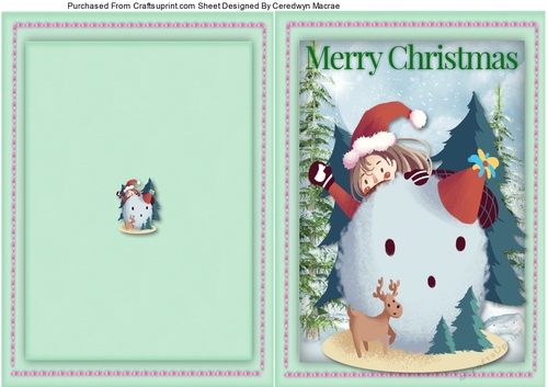 Print and Fold , Merry Christmas 