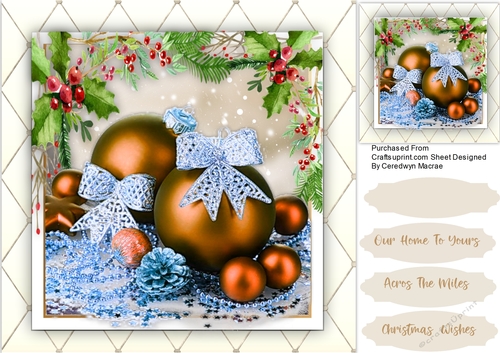 Beautiful Gold Christmas Baubles 