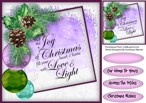 Christmas Baubles and Quote 2