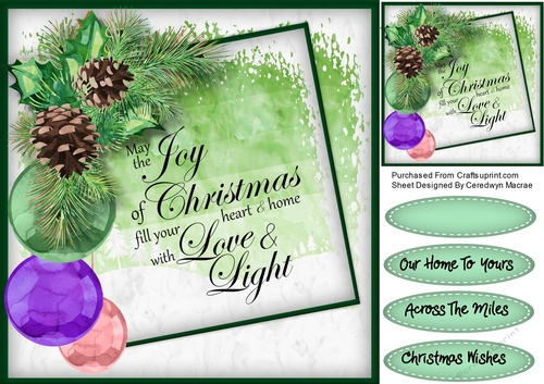 Christmas Baubles and Quote 3