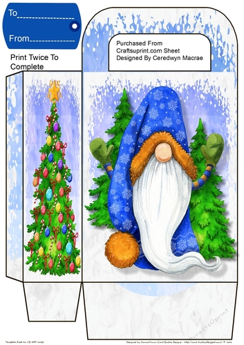 Lovely Blur Gnome Gift Bag 