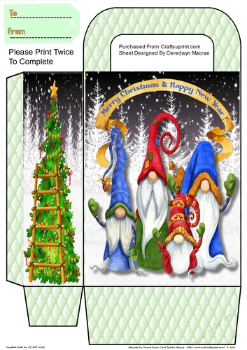 Lovely Gnome  Family Gift Bag 
