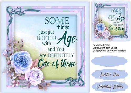 Beautiful Roses and Birthday Quote 3